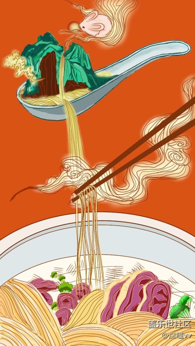 畫著畫著就餓了