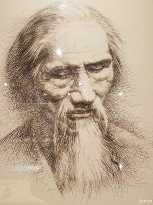 頭發(fā)作的畫