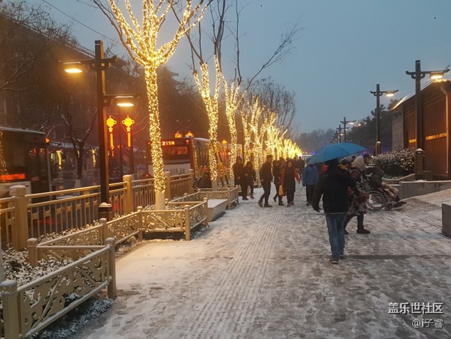 雪花下的古長安城