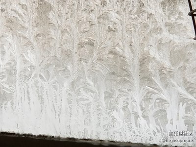 冬季玻璃冰花，美輪美奐