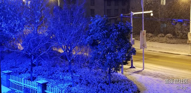 夜景，雪天隨手拍。