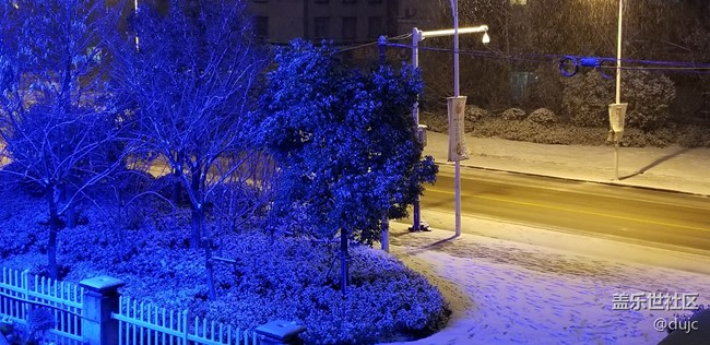 夜景，雪天隨手拍。