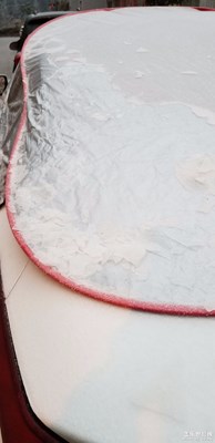 凝凍天氣。。。把車都凍住了。。