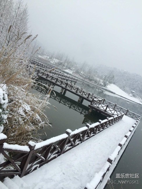 三星S8拍照，東城雪景