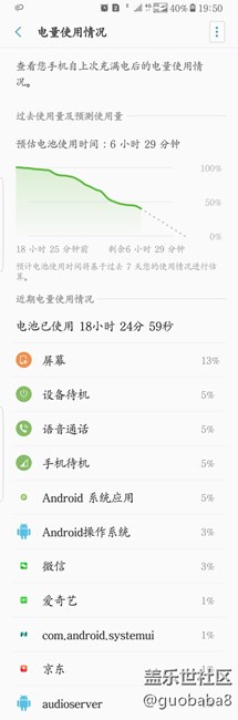 看我的S8電量！大家說咋樣??？