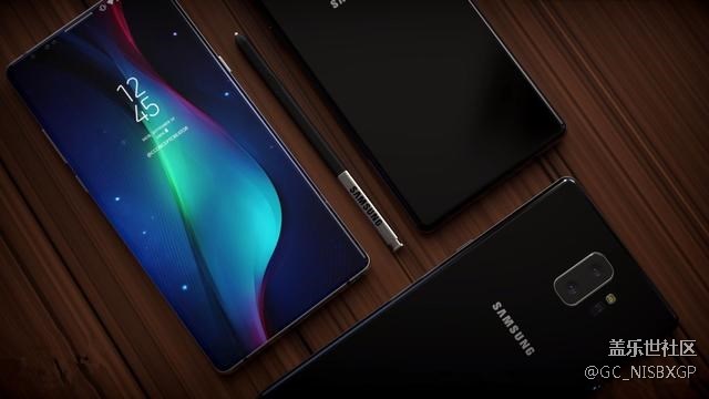 98％屏占比前置四顆攝像頭 三星Note9概念美圖爆表