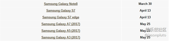 三星公布Android 8.0推送時(shí)間：Note8本月推送