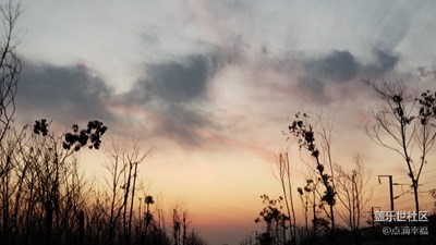 拍照給力的手機才能拍到晚霞！