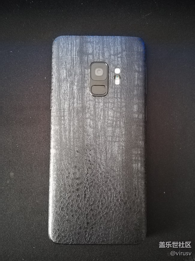 入了類Dbrand的龍皮背膜，曬一曬。