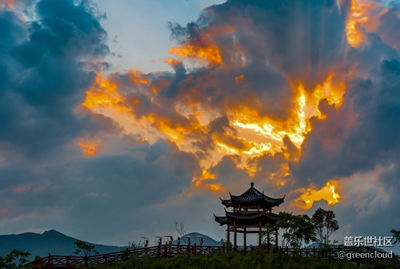 【中國最美瞬間】+亭臺樓閣夕陽醉