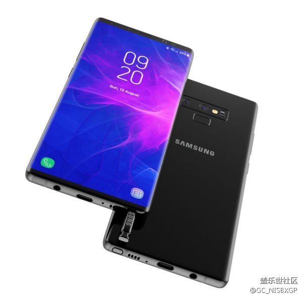 三星Galaxy Note 9最新3D渲染圖曝光