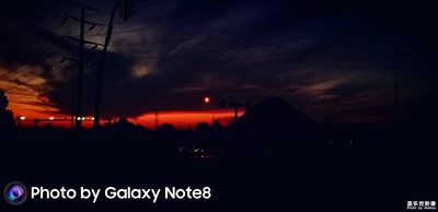 紅曜醉林霞醺日 青天藏星月迷闕