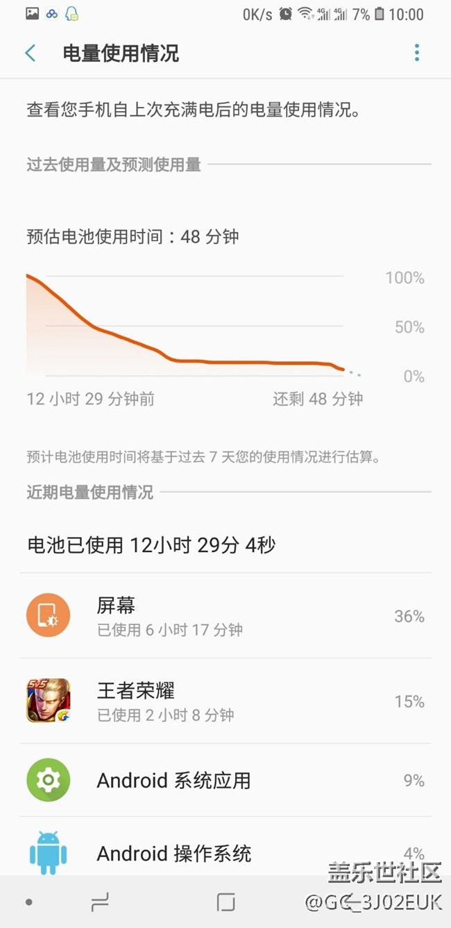 買來就沒更新過，看看亮屏耗電