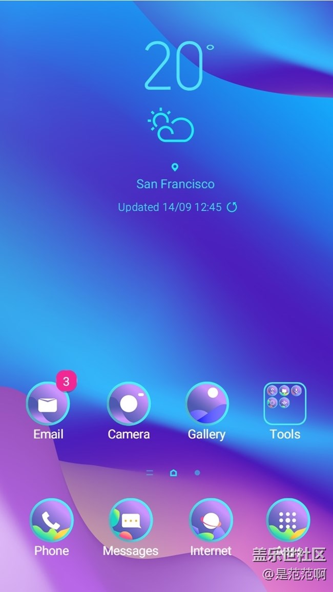 手機(jī)里的色彩抽象世界——三星手機(jī)主題