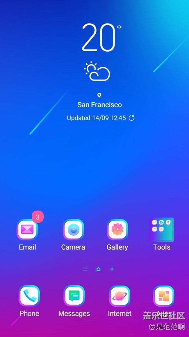 手機(jī)里的色彩抽象世界——三星手機(jī)主題