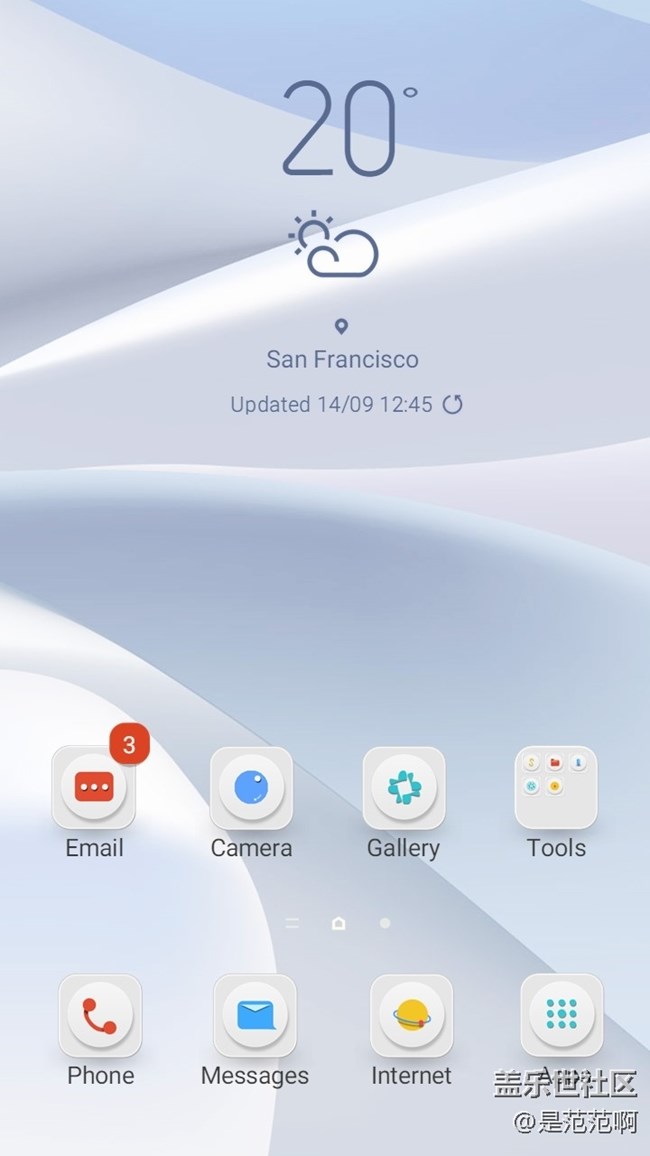 手機(jī)里的色彩抽象世界——三星手機(jī)主題