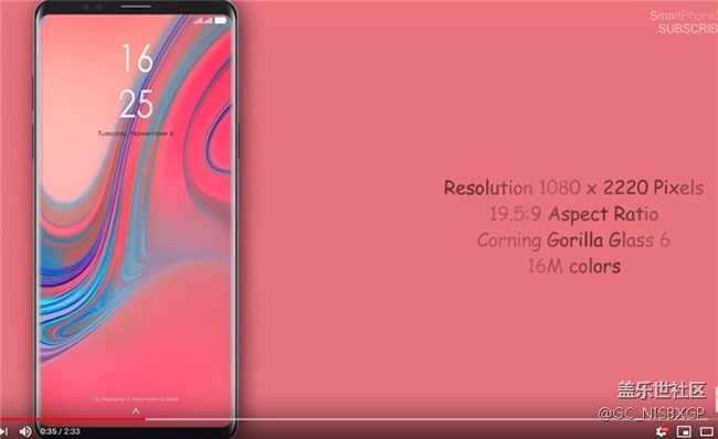 油管現(xiàn)三星J8s（2019）渲染圖：居中四攝，支持5G