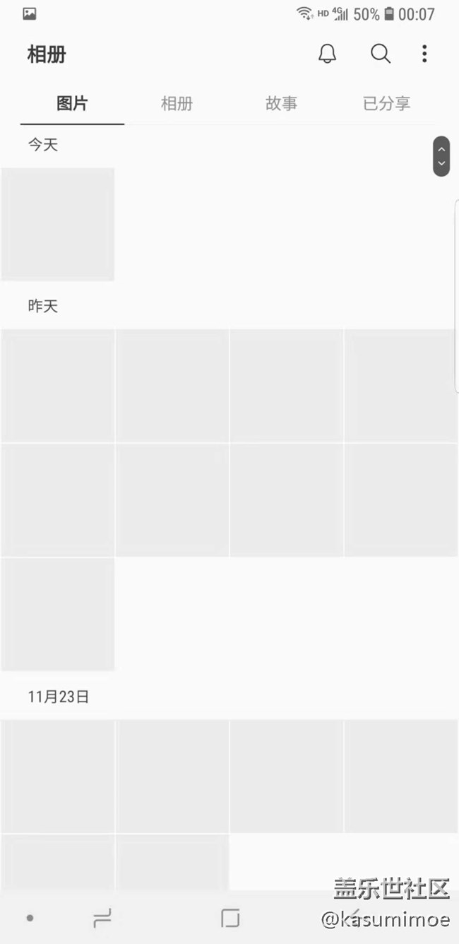 相冊什么都顯示不出來了，而且極其卡頓