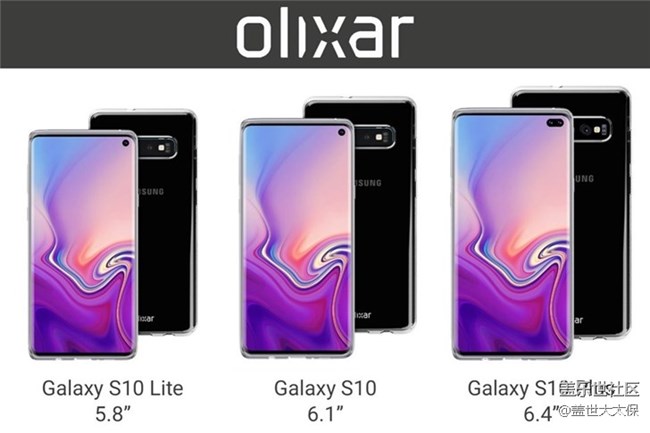 三星S10系列帶殼渲染圖曝光：S10+后置四攝