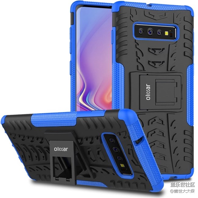三星S10系列帶殼渲染圖曝光：S10+后置四攝