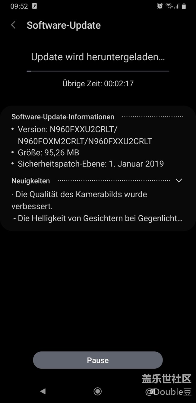 勁爆：Galaxy Note 9開始推送正式版Android Pie更新！