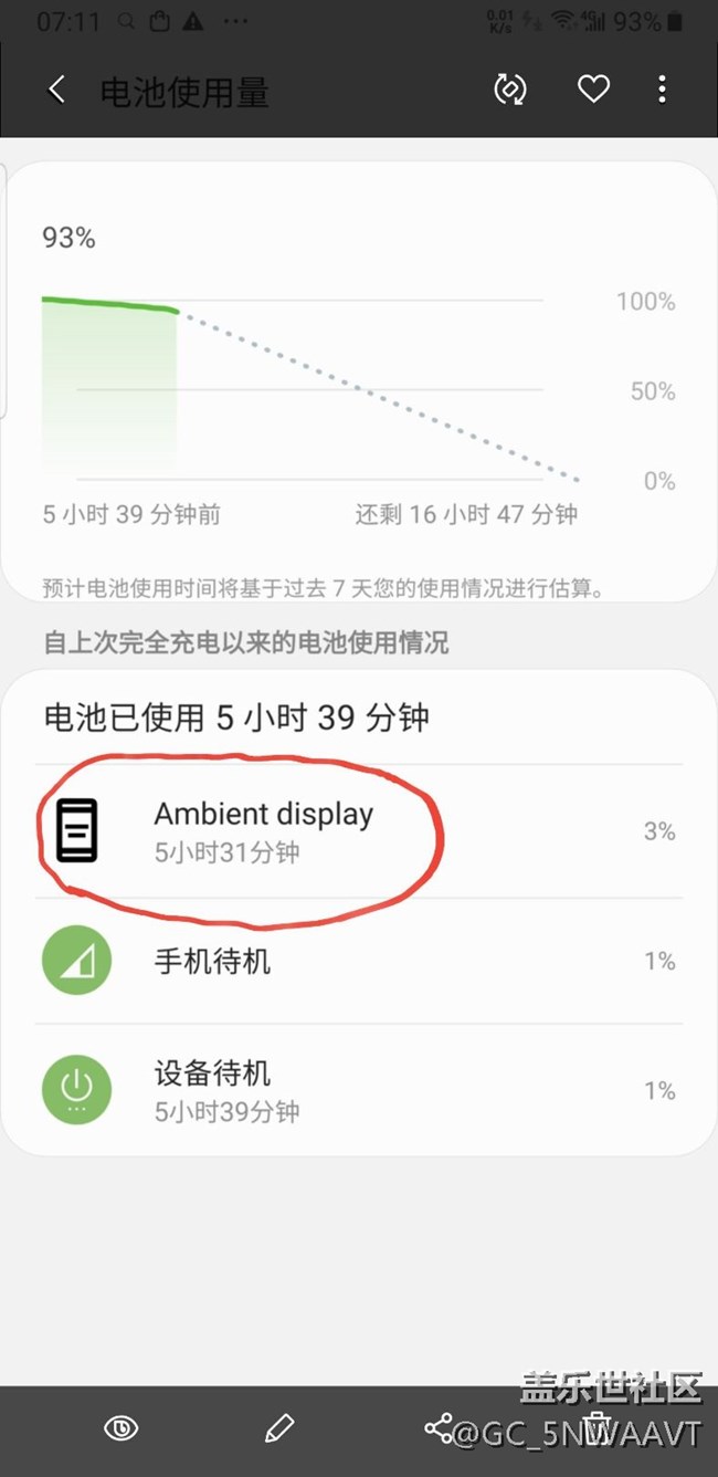 更新9.0后，智能管理器里手機(jī)耗電的環(huán)境顯示？