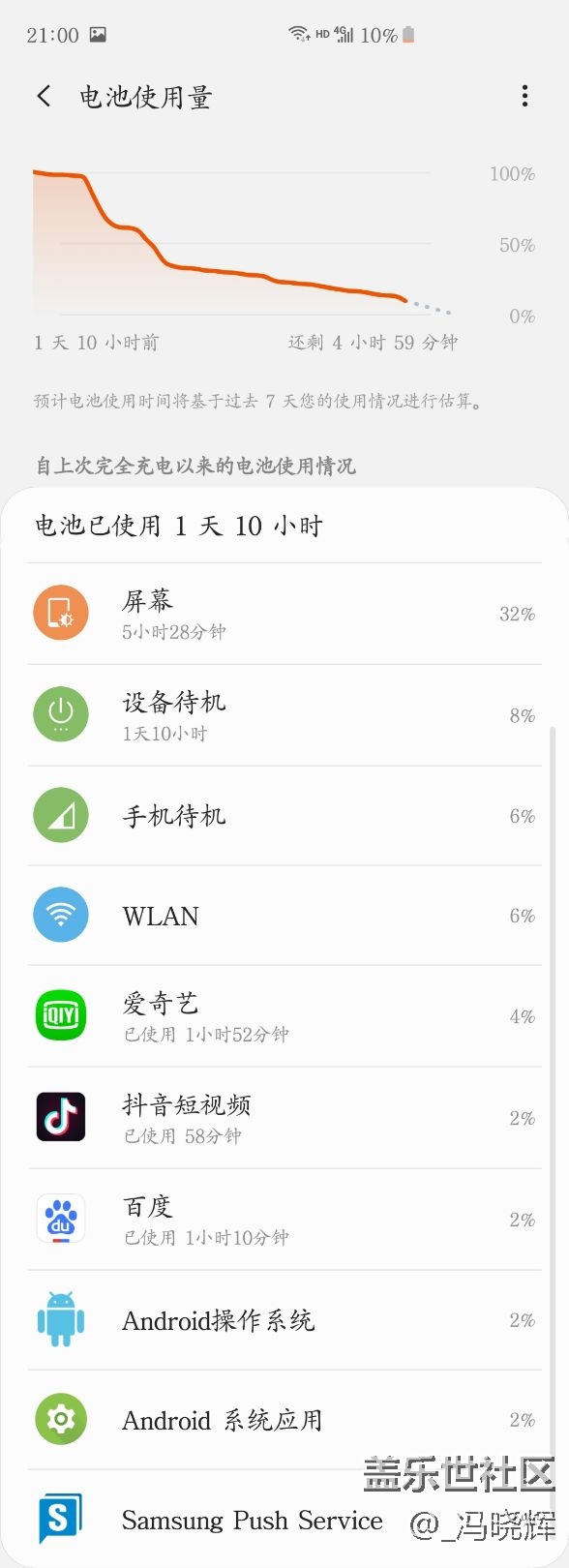 三星s10+ 耗電量崩了嗎