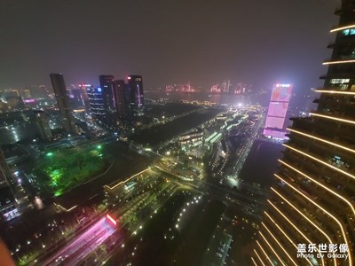 試拍夜景，
