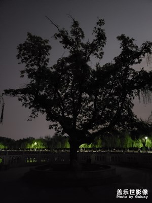 美麗的學(xué)校夜景