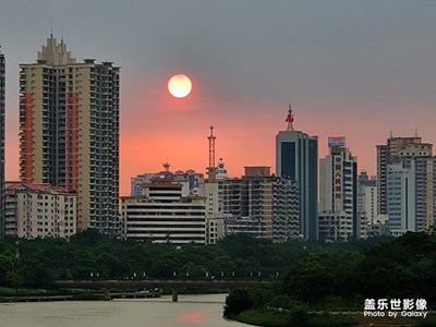 今天的夕陽特別美