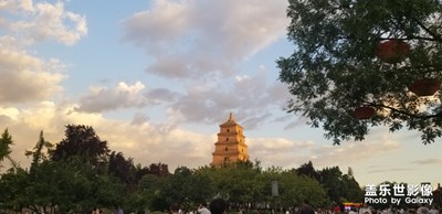 大雁塔，黃昏下的風云變化！