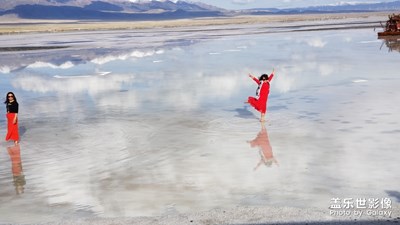 天空之鏡，茶卡鹽湖游記