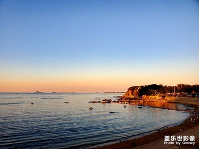 黃昏下的月亮灣