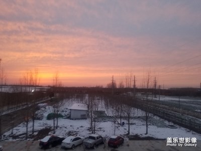 【身邊的景色】+雪后夕陽