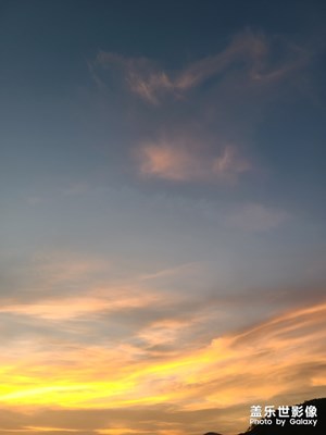 回家路上偶遇火燒云
