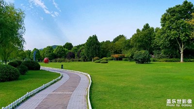 公園散步