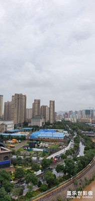 雨中蘭州南河道