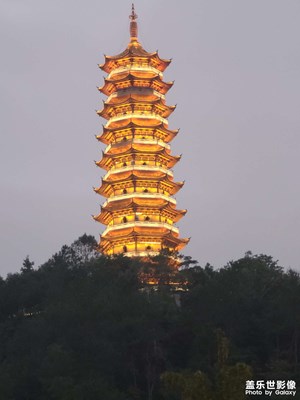 大余縣牡丹亭公園夜景