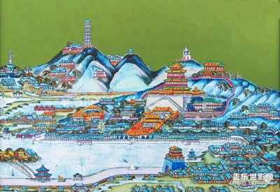 頤和園-長廊畫片