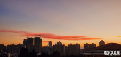 平安夜晚霞