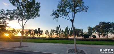 晚上吃完飯回家的路上