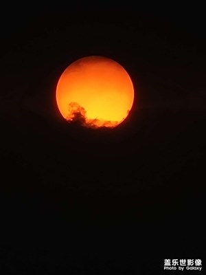 【魅力夜景】+傍晚喜看月升日落