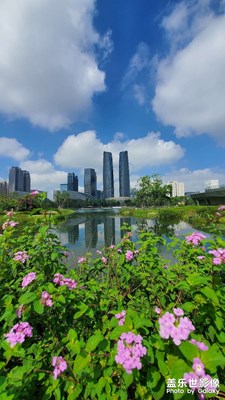 成都高新區(qū)金融城雙子塔，交子環(huán)打卡