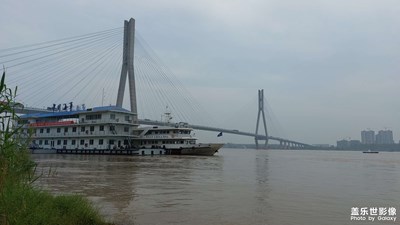 長江大橋下面及周邊