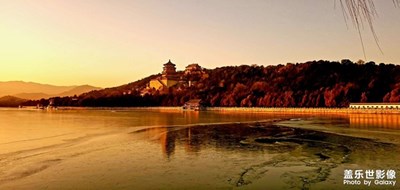 昆明湖落日余暉