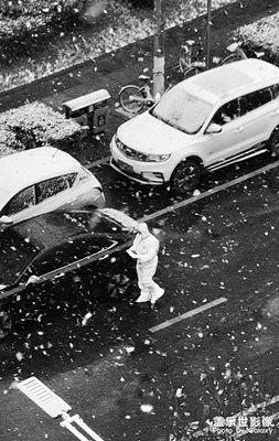 西安雪景，十倍變焦加焦點顏色yyds