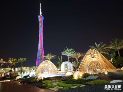 海心沙夜景，夜晚打卡勝地