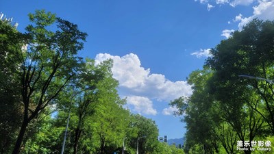 西安難得的棉花云團(tuán)