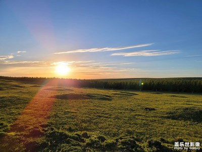 【夏日好時(shí)光】+夕陽草原