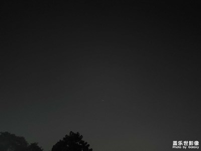 仰拍夜空